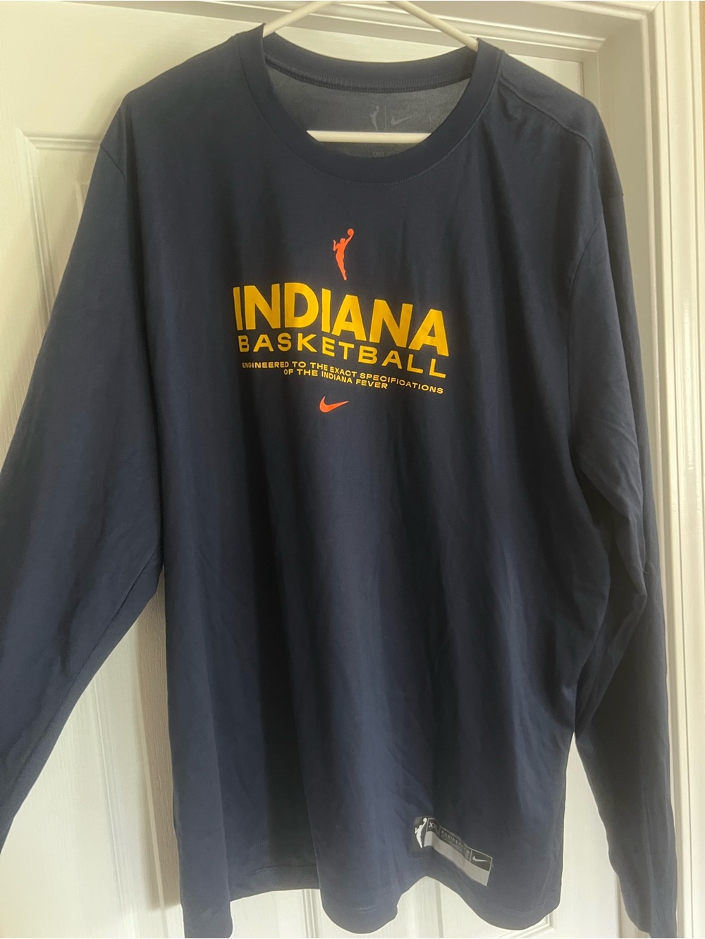 Indiana Fever Basketball Nike Long Sleeve Tee - Navy & Yellow